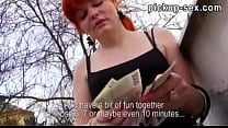 Slutty amatuer chick paid and analized in public campground