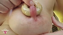 nippleringlover kinky mother playing with big fat nipple rings in extreme stretched pierced nipples outdoors nippleringlover kinky mother playing with big fat nipple rings in extreme stretched pierced nipples outdoors