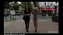 Bound clothed Babe Shocked in the Streets Bound clothed Babe Shocked in the Streets