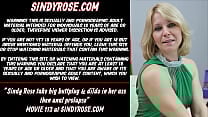 Sindy Rose take big buttplug amp dildo in her ass then anal prolapse