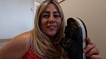 German BBW Birkenstock JOI I sniff my sandals while talking do you