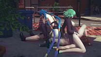 LOL Hentai   Jinx threesome and jerkoff   Japanese Asian Manga Anime Film Game Porn LOL Hentai   Jinx threesome and jerkoff   Japanese Asian Manga Anime Film Game Porn
