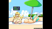Mythra at the beach