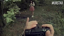 Divorced the student for intimate photos and fucked in the woods Divorced the student for intimate photos and fucked in the woods