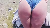 Beby spanked outside into submission on a rock in tight jeans shorts waiting for cock dripping wet through her shorts Beby spanked outside into submission on a rock in tight jeans shorts waiting for cock dripping wet through her shorts