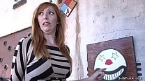 Busty redhead gets double penetration Busty redhead gets double penetration