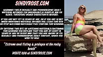 Extreme anal fisting amp prolapse at the rocky beach Sindy Rose