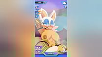 Kinky Rouge fucking two dicks and squirting every time they cum