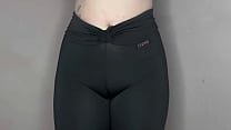 ASMR Cameltoe in Tight Black Leggings ASMR Cameltoe in Tight Black Leggings