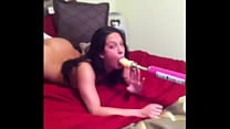Cam Girl Throat Fucks her Fuck Machine Part 1