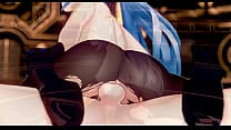 Keqing Sex Hentai Genshin Impact Hot Sexy Creampie MMD 3D Blue Hair