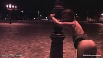 Czech slave walked in public at night Czech slave walked in public at night