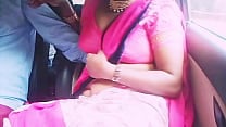 Car sex indian romance  Beautiful sexy saree housewife with boyfriend Telugu dirty talks 