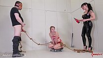 Tug of Whore yanked back and forth for blowjobs and punishment Olivia Kasady Tug of Whore yanked back and forth for blowjobs and punishment Olivia Kasady