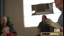 Hot ebony girl fucked by several white guys 29