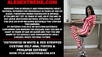 Hotkinkyjo in white amp red stripped costume self anal fisting amp prolapse extreme Hotkinkyjo in white amp red stripped costume self anal fisting amp prolapse extreme