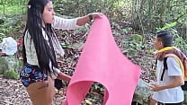 Hikers get lost in the jungle and have sex in the open air  Hikers get lost in the jungle and have sex in the open air