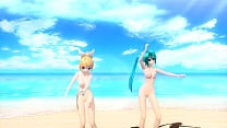 Hatsune Miku amp Rin Summer Idol Project diva Nude Mod Full Nude