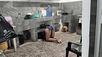 My stepsister got stuck in the kitchen while cleaning I helped her and filmed her brown buttocks My stepsister got stuck in the kitchen while cleaning I helped her and filmed her brown buttocks