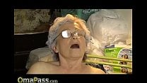 Old chubby Granny masturbate