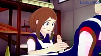 Ochako Uraraka and Izuku Midoriya intense sex My Hero Academia Hentai
