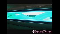 Big tit amateur masturbating on a tanning bed404 11 