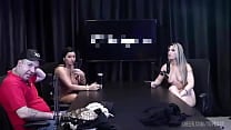 Fuderam no Studio do topcast  ao vivo    Melody e Monica Lima  cheias de tes atilde o  fodem com o Negao pauzudo  Ex da Urach 