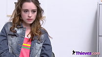 A petite teen thief is sitting on a huge dick to earn her freedom A petite teen thief is sitting on a huge dick to earn her freedom