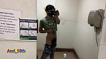 They publish a new porn video of a twink undressing in the city 039 s public bathroom