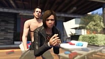 GTA 5   Tennis Coach fucks Natalia Zverovna while waiting for Michael  amp  Franklin