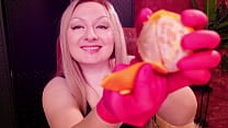 ASMR  nurse gloves and eating oranges  Arya Grander