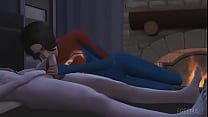 Hot Night with Supergirl  Sims 4 