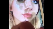 Hottie teen gets cum tribute