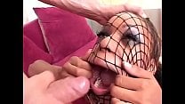Playful ebony floozie in red latex lingerie Marie Luv likes to pull on fishnet stocking on her head during facial cumshot after deep anal penetration Playful ebony floozie in red latex lingerie Marie Luv likes to pull on fishnet stocking on her head during facial cumshot after deep anal penetration