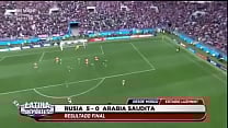RUSIA v A ARABIA EN EL MUNDIAL CON 5 GOLES V