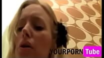 Amateur Blonde Gets a Sticky Creampie in the Bathroom   p  com MP4