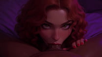 I Wants You In My Mouth Cute Redhead Sucks BBC At The Club POV AI