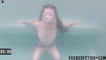 Yessica bunny skinny underwater wet swimming
