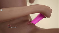 Amy Pleasing herself with a Dildo Sensually 
