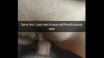 Your girlfriend allowed him to cum inside her pussy in ovulation day Cuckold Captions Milky Mari Your girlfriend allowed him to cum inside her pussy in ovulation day Cuckold Captions Milky Mari