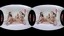RealityLovers VR Dorm Sleepover with 3 Teens