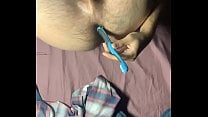 Hot straight guy fucks himself