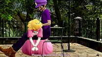 Waluigi Bones Princess Peach