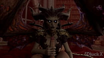 Lilith gives sensual handjob  Diablo 4 
