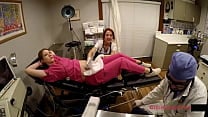 9 Month Pregnant Nurse Nova Maverick Lets Doctor Tampa  amp  Nurse Stacy Shepard Play Around With Ultrasound Machine  GirlsGoneGyno   Reup