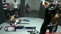 Brunette girl with natural tits is the prize for the fight Brunette girl with natural tits is the prize for the fight