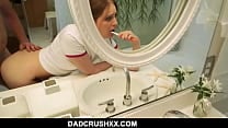 Teen Stepdaughter Brushing Teeth Fuck POV
