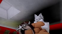 Furry fucks Hot rich slut on roblox