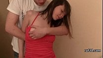 Bondage and sex with flexible teen girl