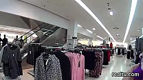 Charming czech kitten gets seduced in the shopping centre and screwed in pov